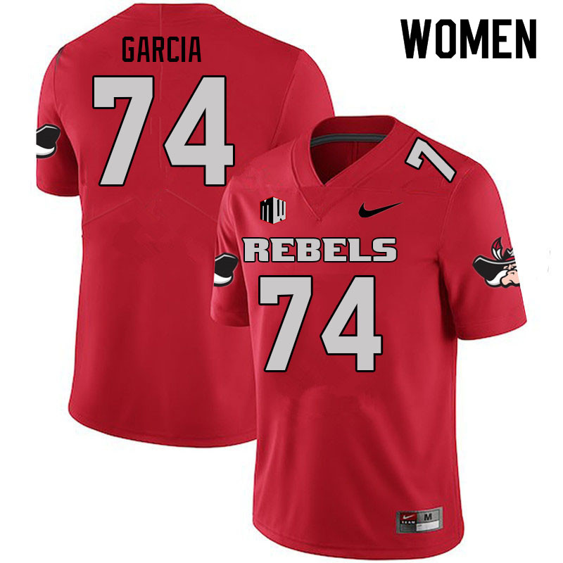 Women #74 Julio Garcia UNLV Rebels College Football Jerseys Sale-Scarlet - Click Image to Close